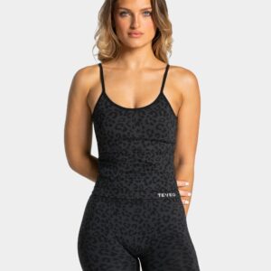 Contrastline Cami Top "Leo Schwarz"