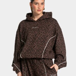 Contrastline Hooded Sweater "Leo Espresso"