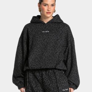 Contrastline Hooded Sweater "Leo Schwarz"