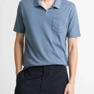 Herren Polohemd aus Baumwolljersey, garment dyed – Weich & Farbstark